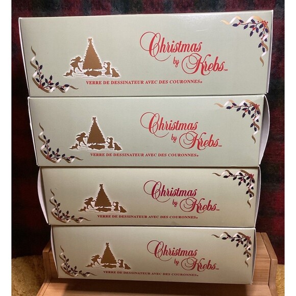 Christmas By Krebs Designer Glass Bulb Ornaments Candy Apple Red 6 Bulbs Per Box - Picture 7 of 13